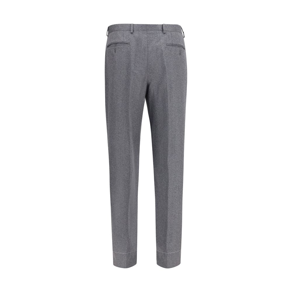 Brioni Gray Wool Oves Aries Casual Pants Brioni