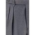 Brioni Gray Wool Oves Aries Casual Pants Brioni