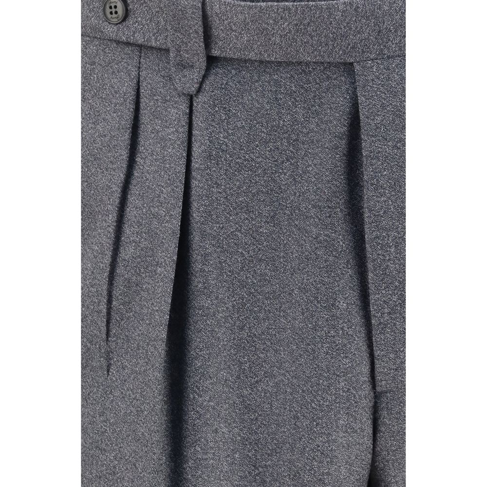 Brioni Gray Wool Oves Aries Casual Pants Brioni