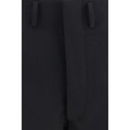 Prada Black Wool Oves Aries Dress Pants