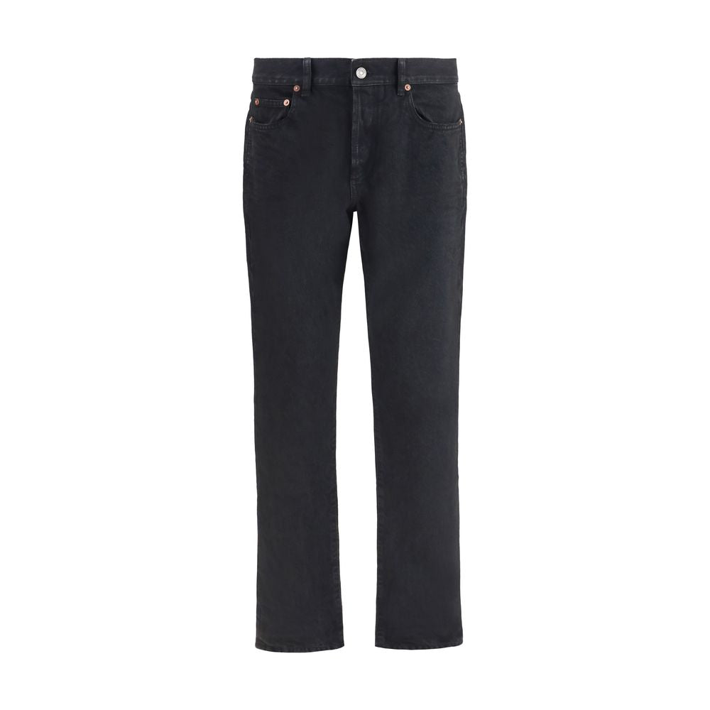 Saint Laurent Black Cotton Slim Fit Jeans Saint Laurent