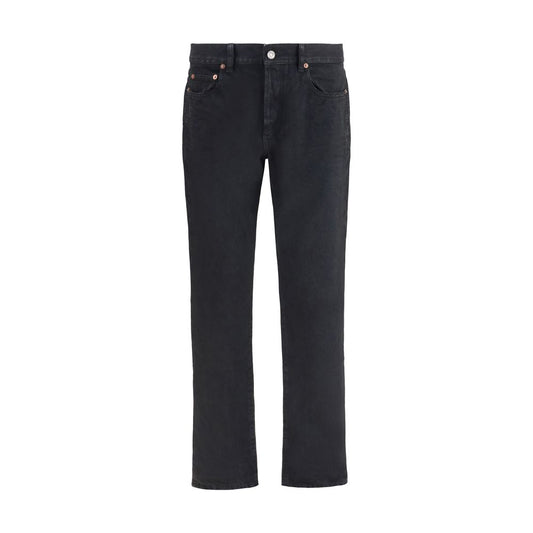 Saint Laurent Black Cotton Slim Fit Jeans Saint Laurent