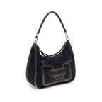 Pierre Hardy Black Calf Leather Bos Taurus Shoulder Bag Pierre Hardy