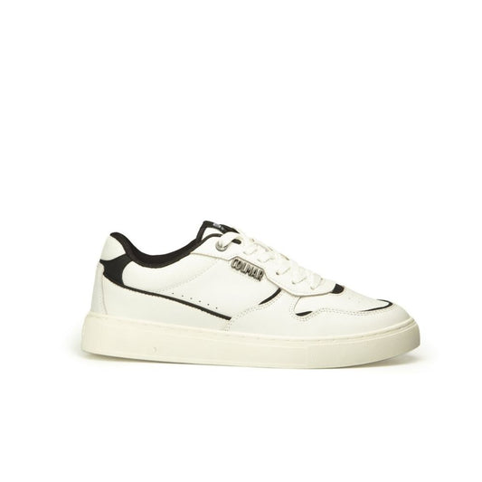 Colmar Black And White Leather Low Top Sneakers