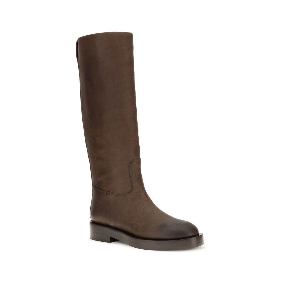 Paris Texas Brown Calf Leather Bos Taurus Ankle Boots Paris Texas