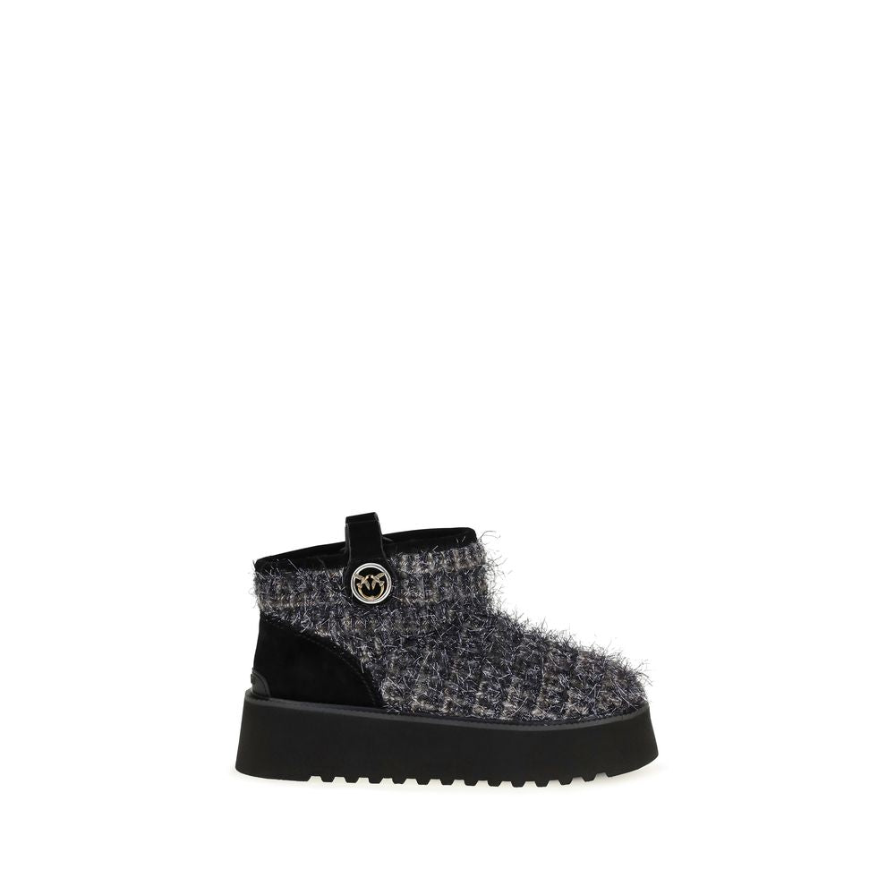 PINKO Black Fabric Ankle Boots PINKO