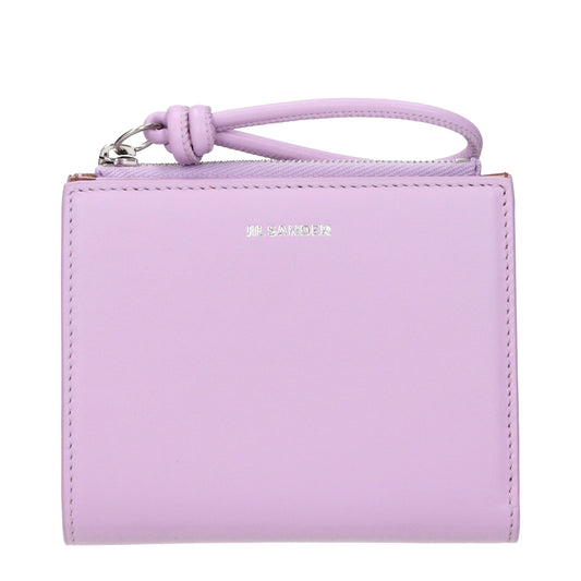 Jil Sander Pink Leather Wallet Jil Sander