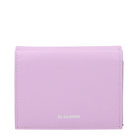 Jil Sander Pink Leather Wallet Jil Sander