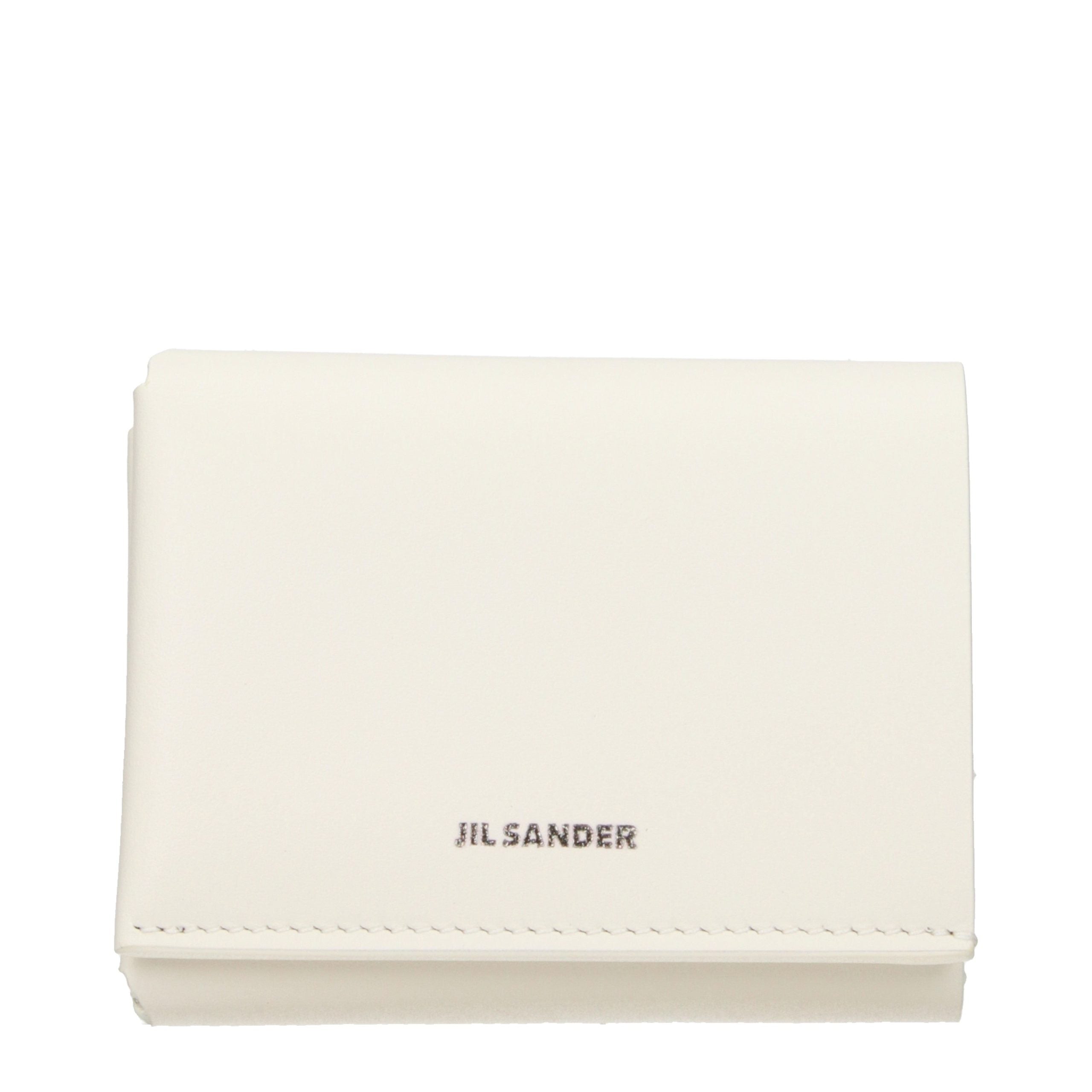 Jil Sander Beige Leather Wallet Jil Sander