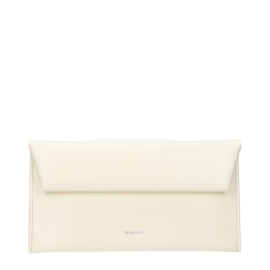 Jil Sander Beige Leather Wallet Jil Sander
