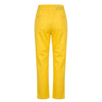 Trussardi Jeans Yellow Cotton Women Pant