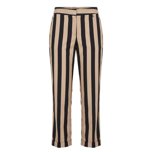 Trussardi Jeans Black Viscose Women Trousers