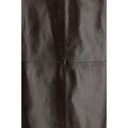 Arma Brown Leather Long Skirt Arma