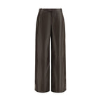 Arma Brown Leather Pants Arma