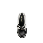 Prada Black Calf Leather Bos Taurus Platform Loafers Prada