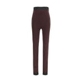 The Attico Purple Viscose Leggings The Attico