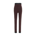 The Attico Purple Viscose Leggings The Attico