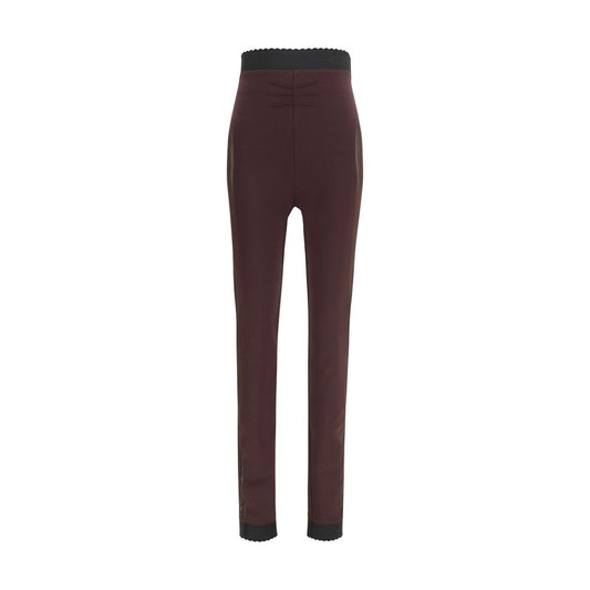 The Attico Purple Viscose Leggings The Attico