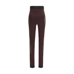 The Attico Purple Viscose Leggings The Attico