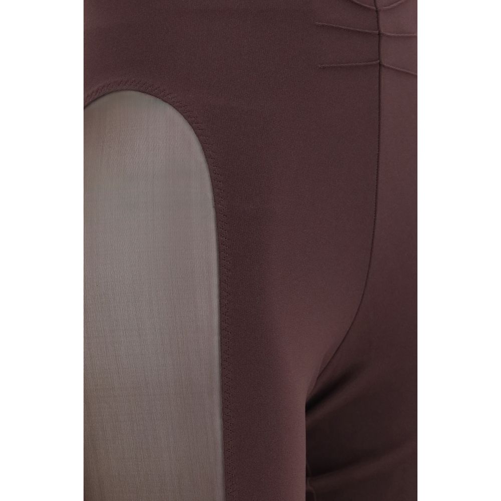 The Attico Purple Viscose Leggings The Attico