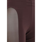 The Attico Purple Viscose Leggings The Attico
