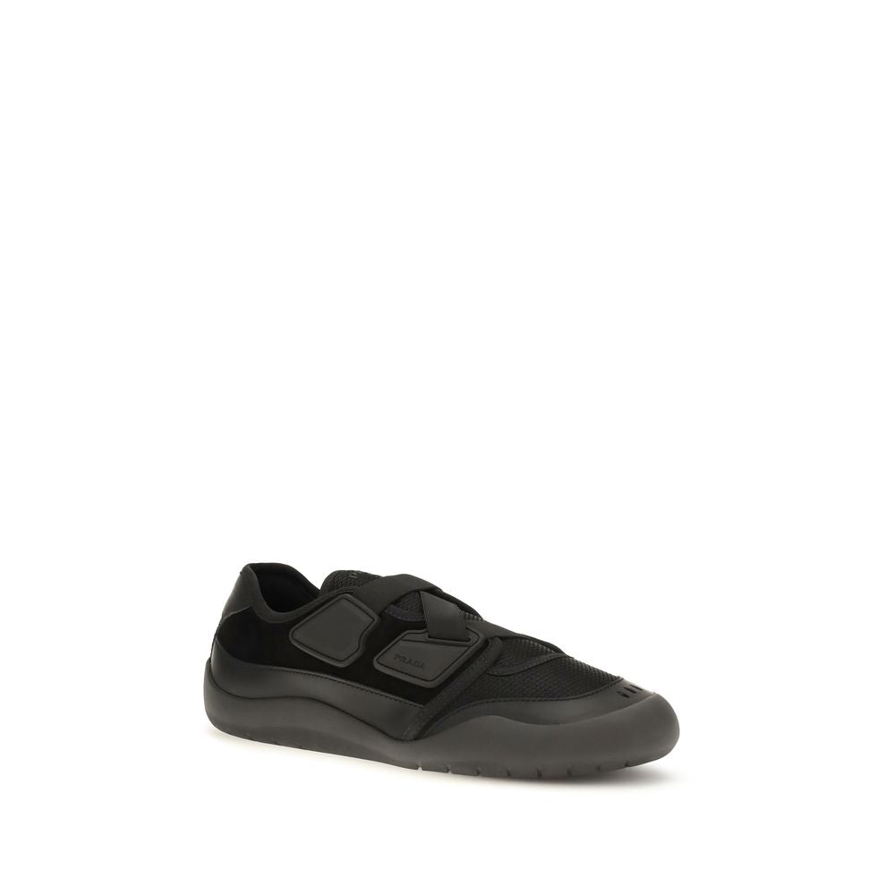 Prada Black Nylon Low Top Sneakers Prada