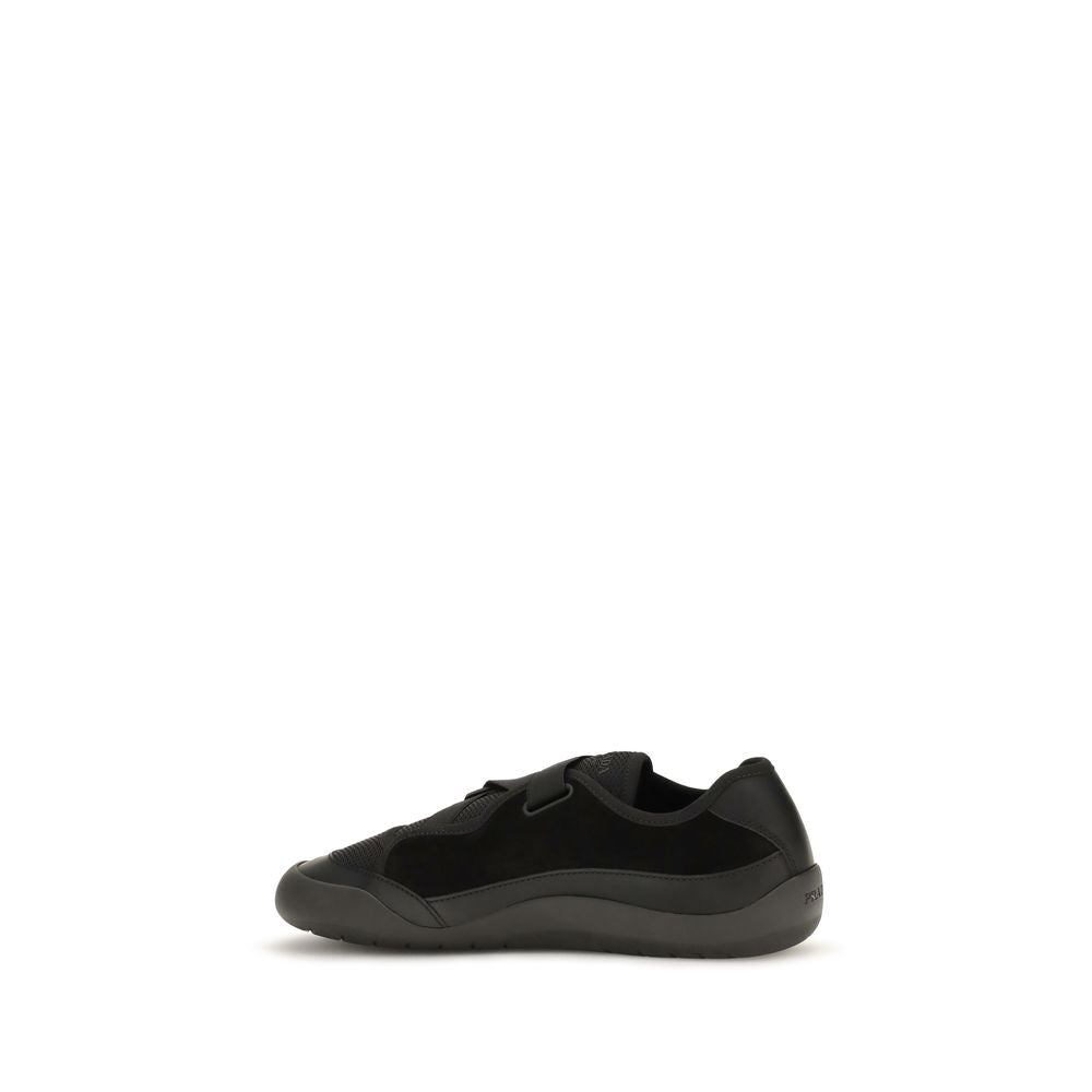 Prada Black Nylon Low Top Sneakers Prada
