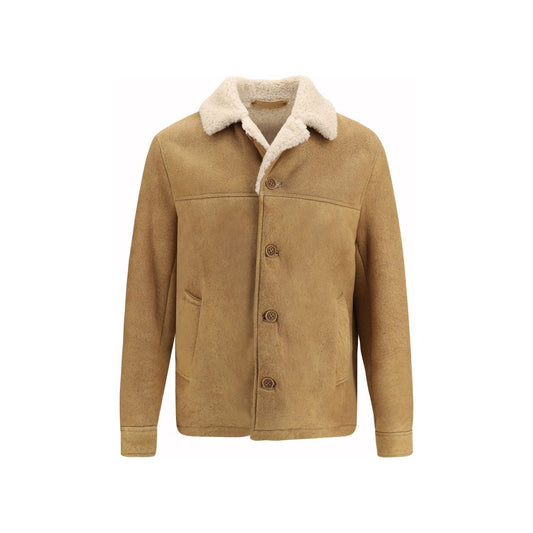 Salvatore Santoro Brown Leather Full-Length Jacket Salvatore Santoro