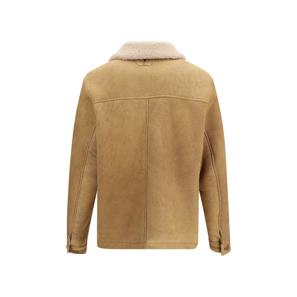 Salvatore Santoro Brown Leather Full-Length Jacket Salvatore Santoro