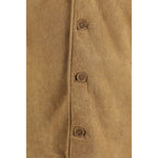 Salvatore Santoro Brown Leather Full-Length Jacket Salvatore Santoro