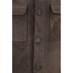 Salvatore Santoro Brown Leather Leather Jacket Salvatore Santoro
