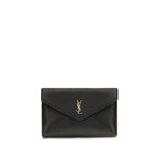 Saint Laurent Black Lamb Ovis Aries Aries Wallet Saint Laurent