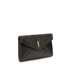 Saint Laurent Black Lamb Ovis Aries Aries Wallet Saint Laurent