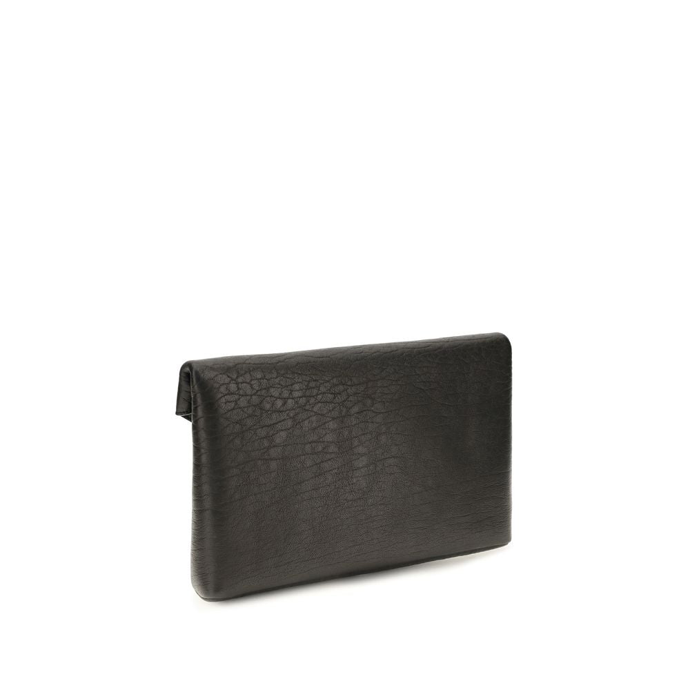 Saint Laurent Black Lamb Ovis Aries Aries Wallet Saint Laurent