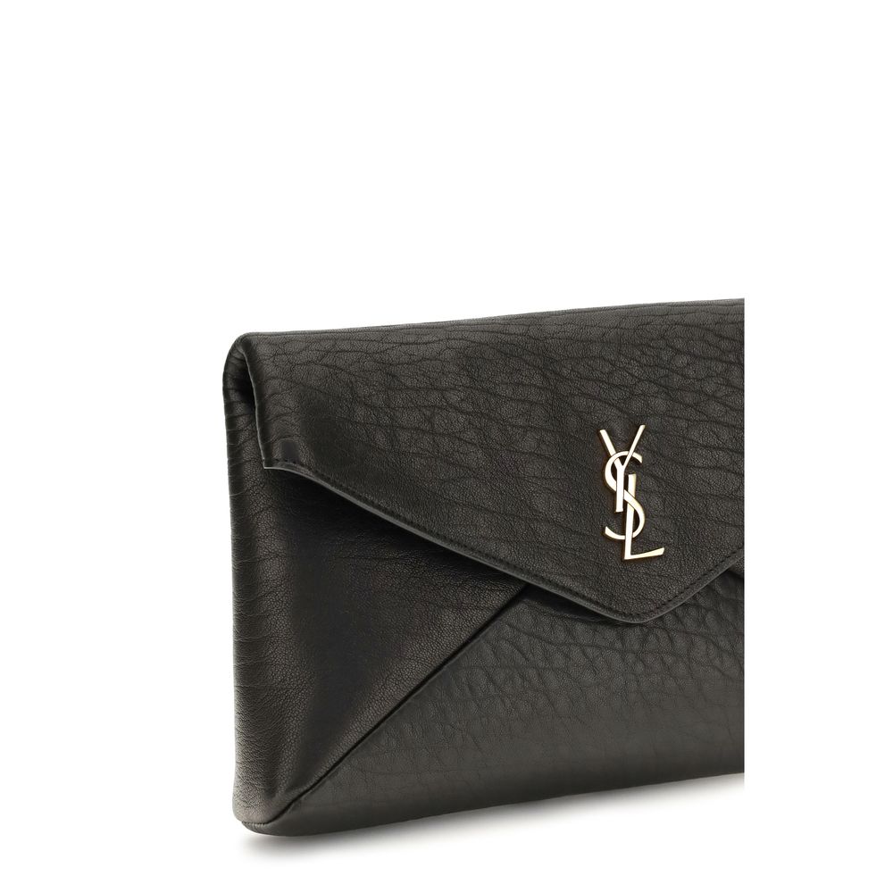 Saint Laurent Black Lamb Ovis Aries Aries Wallet Saint Laurent