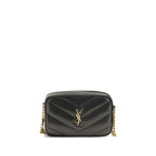 Saint Laurent Black Lamb Ovis Aries Aries Shoulder Bag Saint Laurent