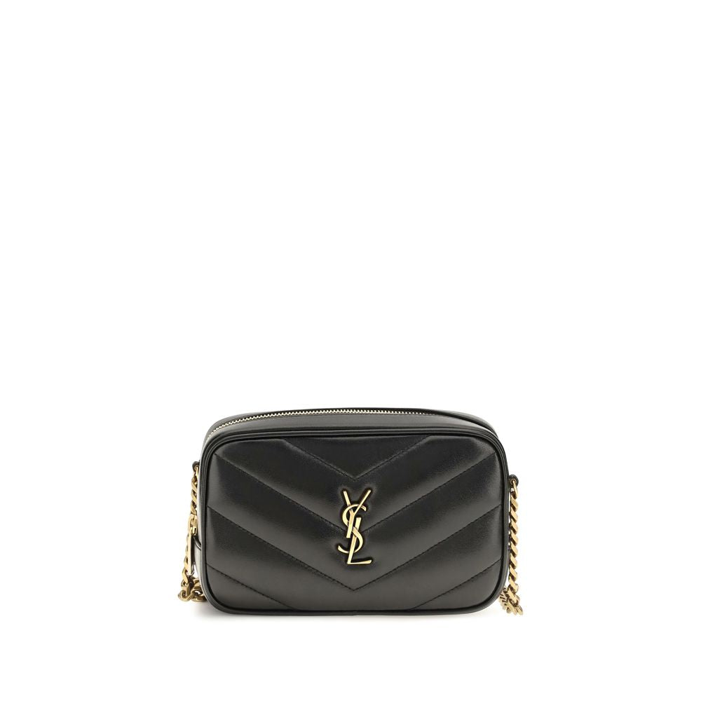 Saint Laurent Black Lamb Ovis Aries Aries Shoulder Bag Saint Laurent