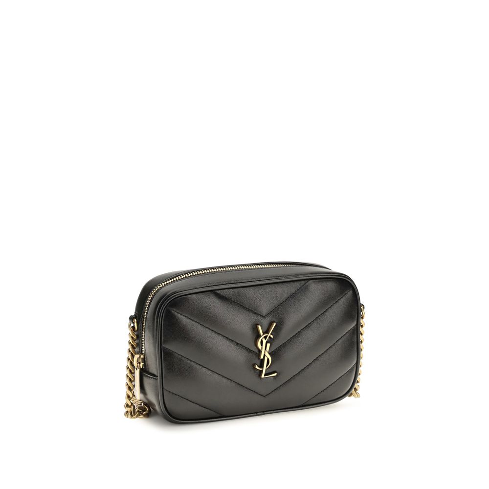 Saint Laurent Black Lamb Ovis Aries Aries Shoulder Bag Saint Laurent
