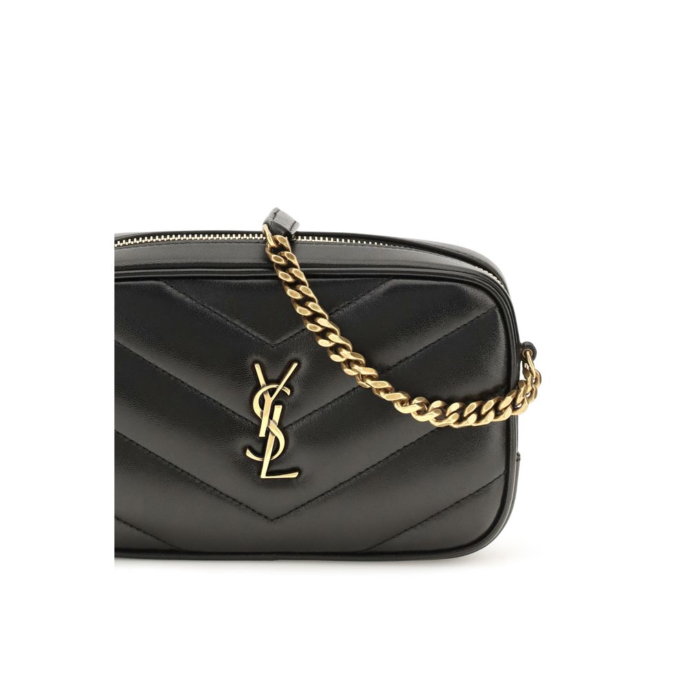 Saint Laurent Black Lamb Ovis Aries Aries Shoulder Bag Saint Laurent