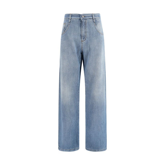 Ermanno Scervino Blue Cotton Relaxed Fit Jeans Ermanno Scervino