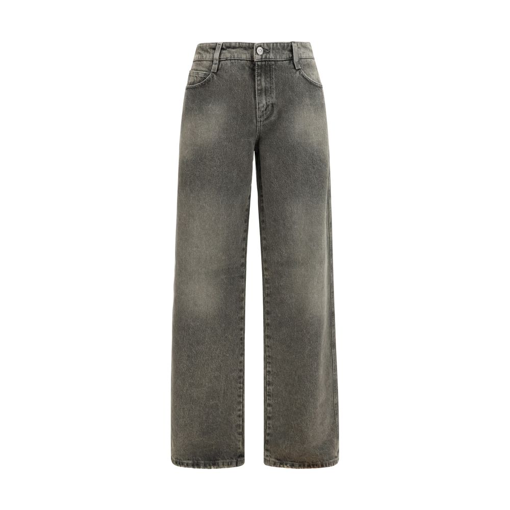 Ermanno Scervino Gray Cotton Relaxed Fit Jeans Ermanno Scervino