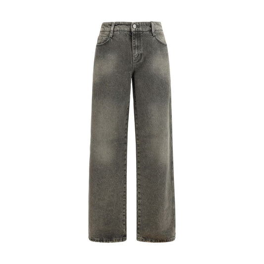Ermanno Scervino Gray Cotton Relaxed Fit Jeans Ermanno Scervino