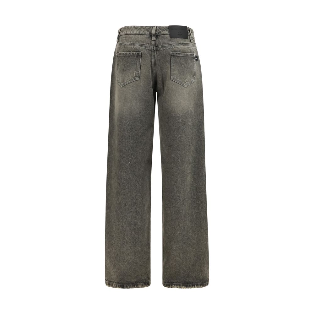 Ermanno Scervino Gray Cotton Relaxed Fit Jeans Ermanno Scervino