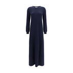 Malo Blue Cashmere Casual Dress
