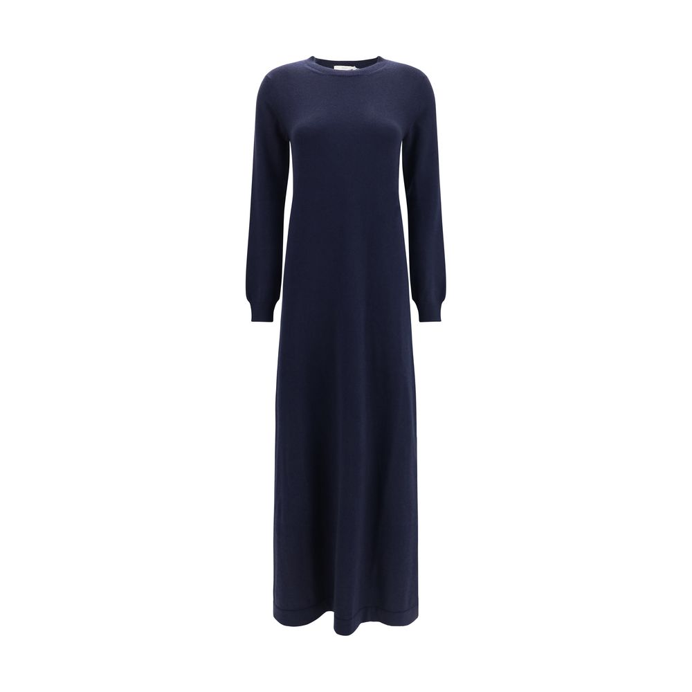Malo Blue Cashmere Casual Dress Malo