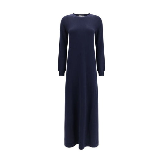Malo Blue Cashmere Casual Dress