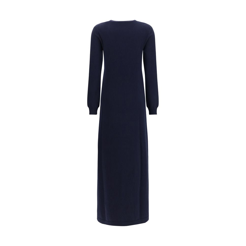 Malo Blue Cashmere Casual Dress Malo