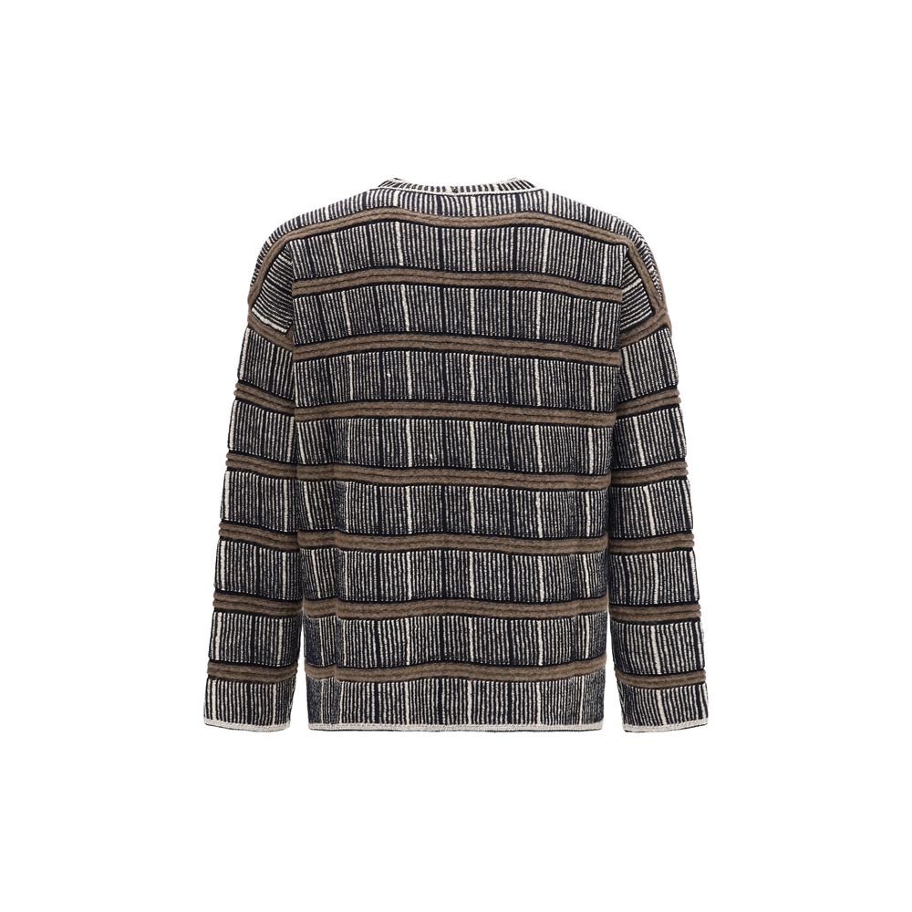 Giorgio Armani blue silk sweatshirt with a smooth, luxurious texture and a relaxed fit, displayed on a neutral background.