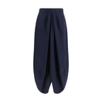 Giorgio Armani Blue Silk Long Skirt Giorgio Armani