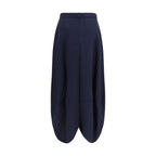 Giorgio Armani Blue Silk Long Skirt Giorgio Armani